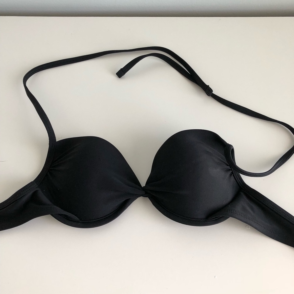 black bikini top